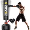 FITVEN Freestanding Punching Bag 70''-205lbs with Boxing Gloves Heavy Boxing Bag with Suction Cup Base