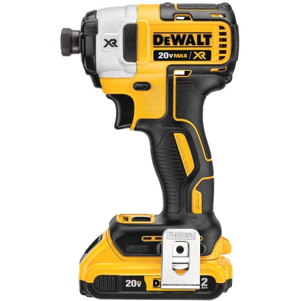 20V MAX LithiumIon Brushless Cordless 2Tool Combo Kit with 12 DrillDriver and 14 3Speed Impact Driver 2.0 Ah - MadeInUSA