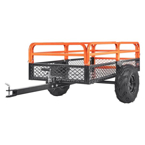 A8D01289-EA04-21F3-32B9-52BA1A5DA8DC VEVOR Heavy Duty Steel ATV Dump Trailer, 1500-Pound Load Capacity 15 Cubic Feet, Tow Behind Dump Cart Garden Trailer, with Removable Sides and 2 - MadeInUSA
