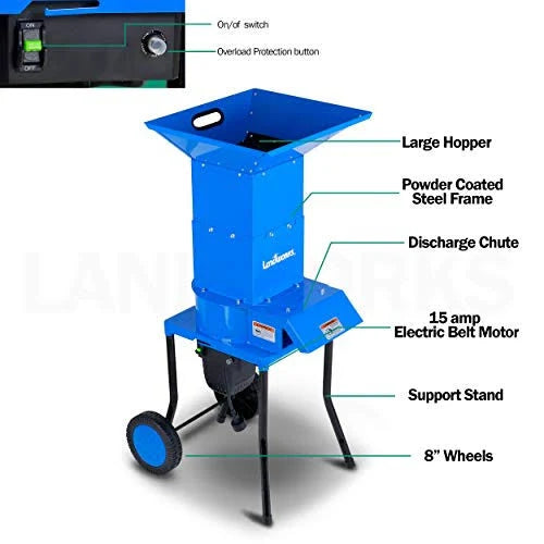AB49F9E9-0CAE-7149-816B-918C9B86CCA3 Landworks TRI-GUO049 Leaf Mulcher & Shredder - MadeInUSA