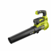 RYOBI RY40451BL 40V Cordless 110 MPH 525 CFM Cordless Leaf Blower and Cordless Leaf VacuumMulcher w 2 Batteries and 2 Chargers - MadeInUSA
