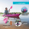 Lifetime Youth Wave Kayak, Pink, 6' - MadeInUSA