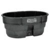 Rubbermaid FG424500BLA Stock Tank, 150 Gal Capacity, Plastic, Black - MadeInUSA