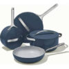 Caraway Nonstick Ceramic Cookware Set (12 Piece) Pots Pans Lids and Kitchen Storage - Non Toxic PTFE & PFOA Free - Oven Safe & Compatible with All - MadeInUSA