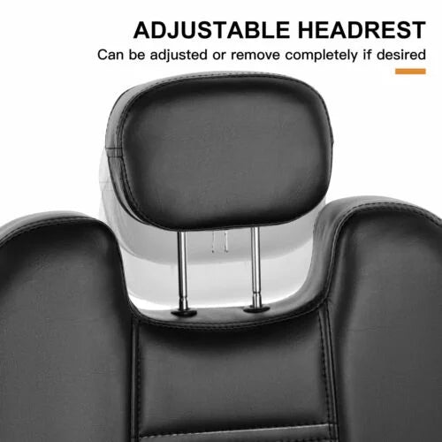 D3F5F43F-2F67-29F2-ADEB-55BD3549872C Artist hand Black 360°Barber Chair Heavy Duty Hydraulic Reclining Salon Shampoo Beauty Hair Styling Equipment - MadeInUSA