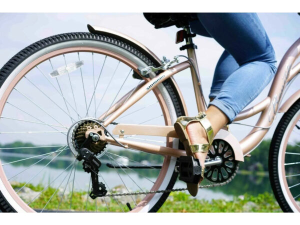 D89B882F-142B-93E8-45EE-76D4DACAF8AA Kent 26 in. Bayside Women's Cruiser Bike, Rose Gold - MadeInUSA