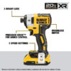 20V MAX LithiumIon Brushless Cordless 2Tool Combo Kit with 12 DrillDriver and 14 3Speed Impact Driver 2.0 Ah - MadeInUSA
