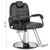 Artist hand Black 360°Barber Chair Heavy Duty Hydraulic Reclining Salon Shampoo Beauty Hair Styling Equipment - MadeInUSA