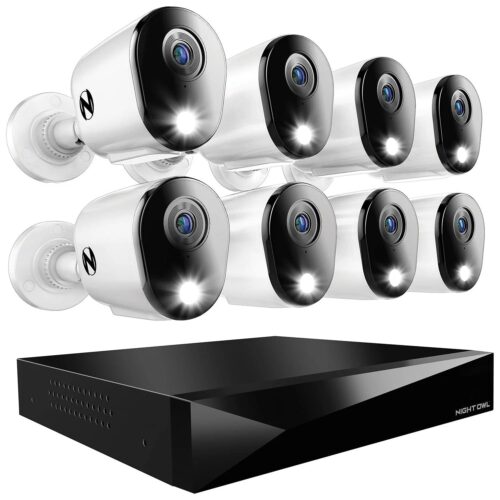 Night Owl 12 Channel DVR Home Security Camera System - 8 Pack - MadeInUSA