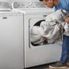 Maytag - 7.0 Cu. ft. Electric Dryer with Wrinkle Prevent - White - MadeInUSA