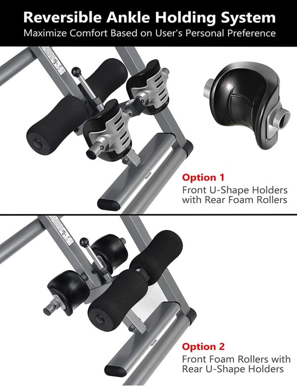 Innova Inversion Table with Adjustable Headrest, 300 lb Weight Capacity