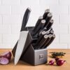 HENCKELS Dynamic Knife Block Set, 15-pc, Dark Brown