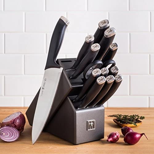 HENCKELS Dynamic Knife Block Set, 15-pc, Dark Brown
