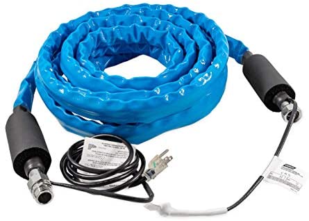 Camco 22912 50 Feet Taste Pure Heated Drinking Water Hose with Thermostat - Lead Free