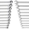 GEARWRENCH 20 Piece SAE/Metric Ratcheting Combination Wrench Set