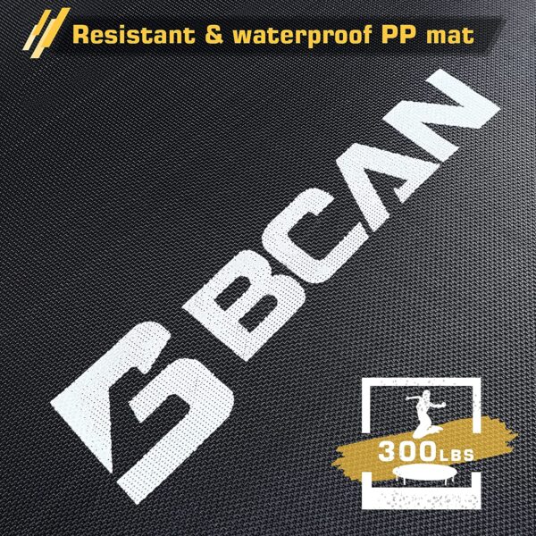 BCAN 38" Foldable Mini Trampoline Workout Max 300lbs