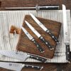 DALSTRONG Knife Block Set - 5 Piece - Gladiator Series - with Modular, Multi-Level Block - German HC Stainless Steel - Premium ABS Polymer Handles - NSF Certified