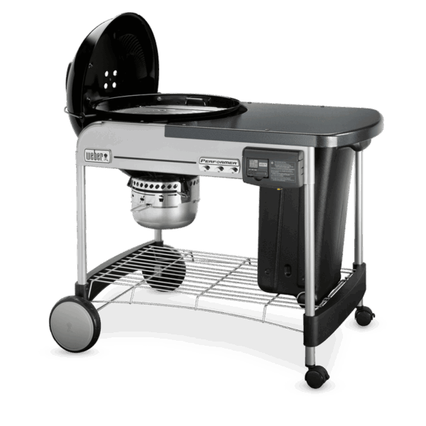 aad61d830de74f09aa9fbdc3abe3ca15 Weber Performer Deluxe 22′ Black Charcoal Grill