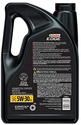 Castrol 60014 Edge 5W-20 Advanced Full Synthetic Motor Oil, 6 Gallon Enviro-Pack