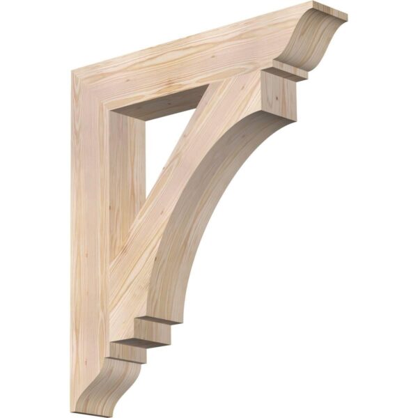 ad749f9c7ced41629afcc9fbcd699513 5 1/2′′W x 32′′D x 36′′H Traditional Smooth Bracket, Douglas Fir