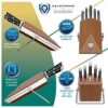 DALSTRONG Knife Block Set - 5 Piece - Gladiator Series - with Modular, Multi-Level Block - German HC Stainless Steel - Premium ABS Polymer Handles - NSF Certified