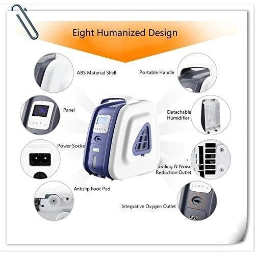 COXTOD Home m-edical Portable 1-5L/min Adjustable O^xygen Concentration Generators 93% High air Purity Machine AM-1