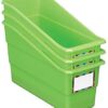 Really Good Stuff Rainbow Name Labels Durable Book and Binder Holders (Set of 12)
