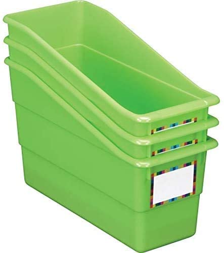 Really Good Stuff Rainbow Name Labels Durable Book and Binder Holders (Set of 12)