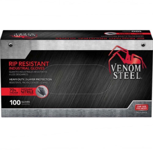 Venom Steel, Rip Resistant Industrial Gloves (100 gloves)