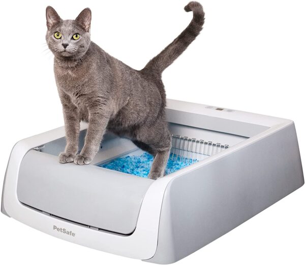 PetSafe ScoopFree Self Cleaning Cat Litter Box Systems, iOS/Android App with Health Counter - Automatic Cat Litter Box, Crystal Cat Litter