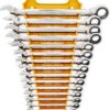 GEARWRENCH 12 Point Ratcheting Combination Wrench Set