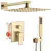 ESNBIA Oil Rubbed Bronze Shower System, Bathroom 12 Inches Rain Shower Head