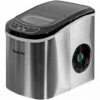 27 lb. Portable Countertop Ice Maker in Stainless Steel