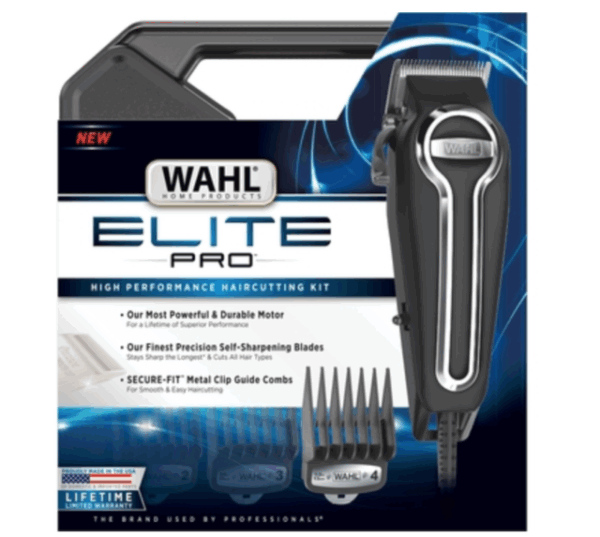 WAHL Elite Pro, High Performance Hair Clipper Kit (15 Piece Kit) - 79734