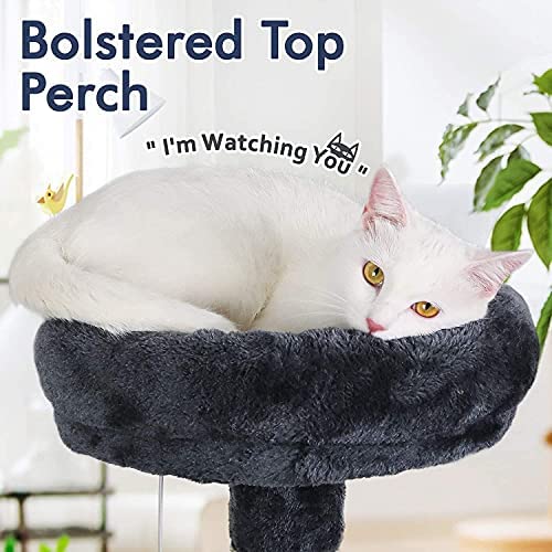 rabbitgoo Cat Tree Cat Tower 61" for Indoor Cats, Multi-Level Cat Condo with Hammock & Scratching Posts for Kittens