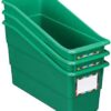 Really Good Stuff Rainbow Name Labels Durable Book and Binder Holders (Set of 12)