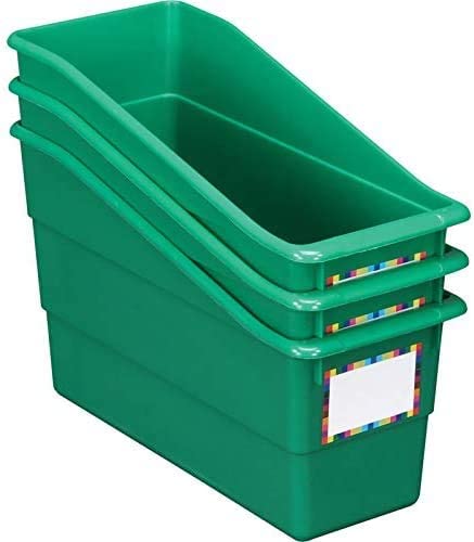 Really Good Stuff Rainbow Name Labels Durable Book and Binder Holders (Set of 12)