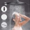 ESNBIA Oil Rubbed Bronze Shower System, Bathroom 12 Inches Rain Shower Head