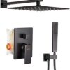 ESNBIA Oil Rubbed Bronze Shower System, Bathroom 12 Inches Rain Shower Head