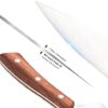 Vestaware Knife Set, 16-Piece Chef Knife Set with Knife Sharpener, Stainless Steel Kitchen Knives Set with Wooden Block, 6 Steak Knives and Bonus Scissors