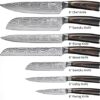 Yatoshi 7 Knife Block Set - Pro Kitchen Knife Set Ultra Sharp High Carbon Stainless Steel with Ergonomic Handle