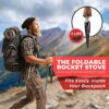 Vire Stove - Portable & Foldable Outdoor Wood Burning Rocket Stove | Survival or Emergency Gear | Camping Cooking Twig Stove
