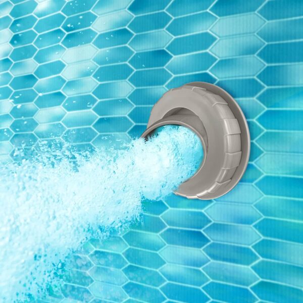 Funsicle 16ft x 48in Round Oasis Designer Above Ground Pool, Dark Double Rattan with SkimmerPlus Filter Pump & Ladder - MadeInUSA
