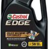 Castrol 60014 Edge 5W-20 Advanced Full Synthetic Motor Oil, 6 Gallon Enviro-Pack