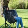 ozark trail steel folding hammock chair with padded seat adult