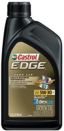 Castrol 60014 Edge 5W-20 Advanced Full Synthetic Motor Oil, 6 Gallon Enviro-Pack