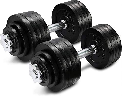 Yes4All Adjustable Dumbbells 40to 200 lbs with Connector Options for strength training