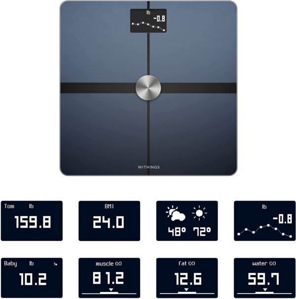 Withings Body+ - Digital Wi-Fi Smart Scale with Automatic Smartphone App Sync