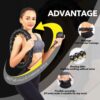 Dumoyi Smart Weighted Fit Hoop for Adults Weight Loss, 24 Detachable Knots, 2 in 1 Adomen Fitness Massage