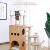 Made4Pets Cat Tree Modern Cat Tower Featuring with Fully Sisal Covering Scratching Posts